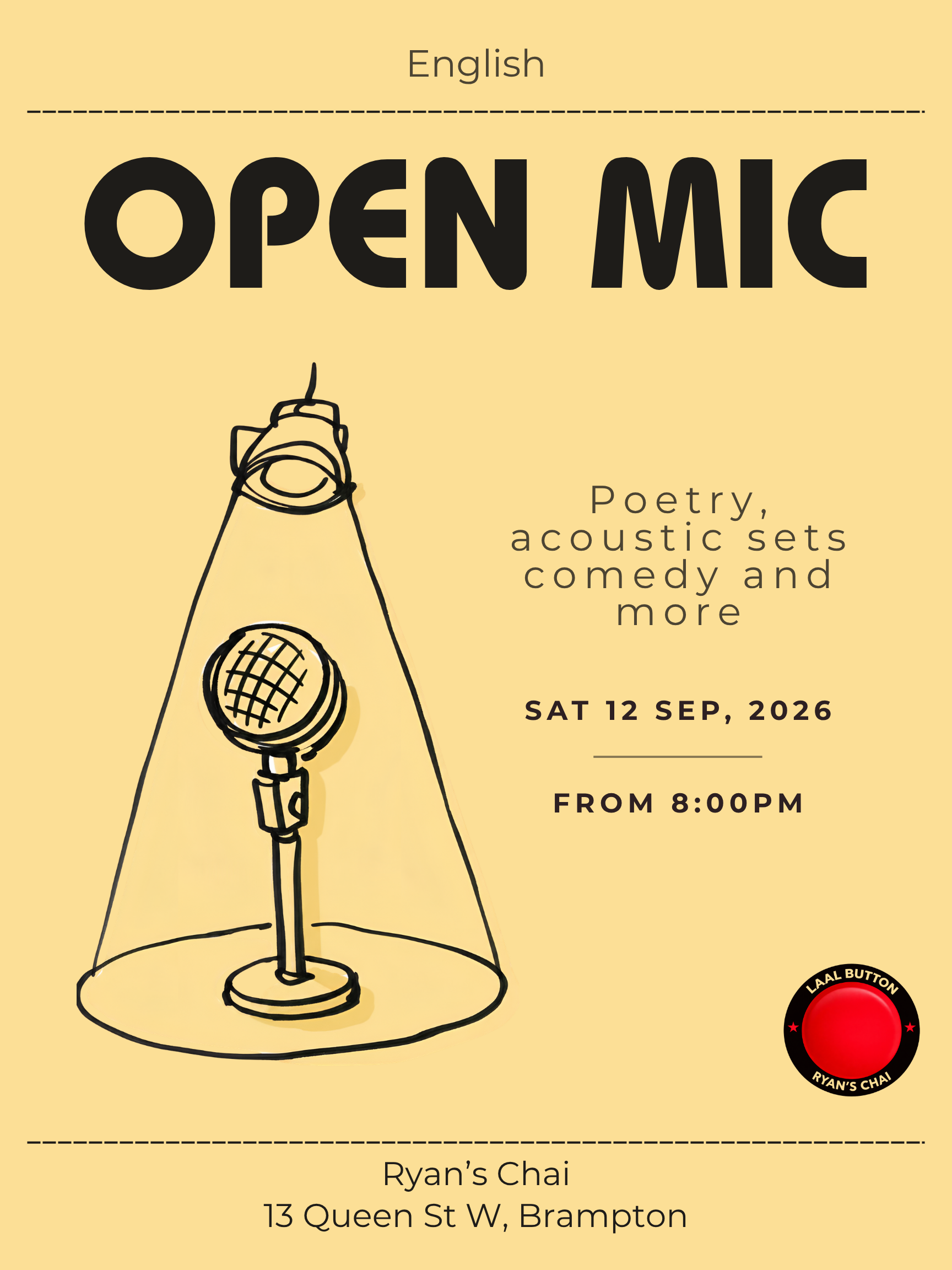 English All Arts Variety Open Mic 